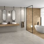 Magma Light Grey + Blocks Nogal Honey - WC amb - R3282R+P9181R+R3294R+P9187C2+P9187C3