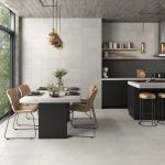 New Concrete Sand + Mosaic Brooklyn Coal - Cozinha amb - R3883R+KM3016+P6237R